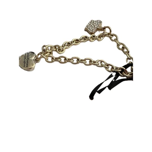 NWT Juicy Couture Chain Wristlet Womens Size 4”  Red Heart Shaped Embossed Logo - Picture 2 of 8